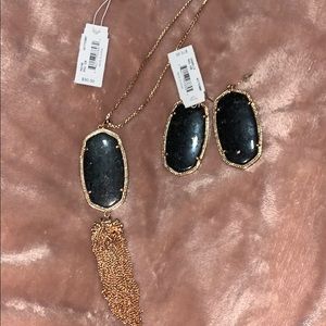 Danielle and Rayne Rose Gold and black granite